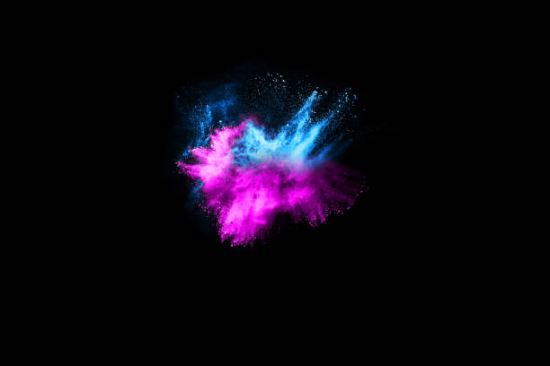 istock abstract colored dust explosion on a black background.abstract powder splatted background,Freeze motion of color powder exploding/throwing color powder, multicolored glitter texture. 1049369982