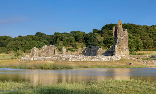 12th century Ogmore Castle, Bridgend, Wales, UK