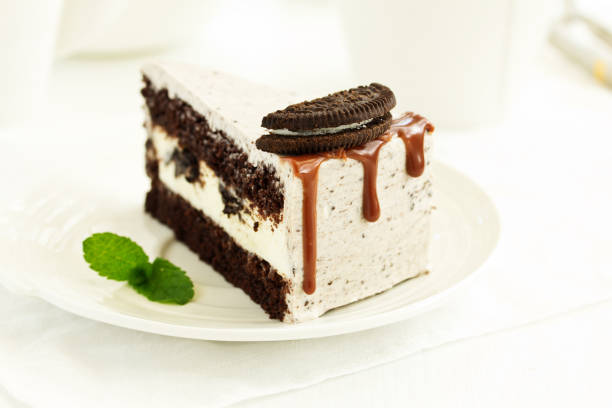 istock A piece of delicious caramel cake. 1049385434