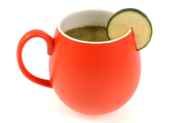 Cup of zucchini soup
