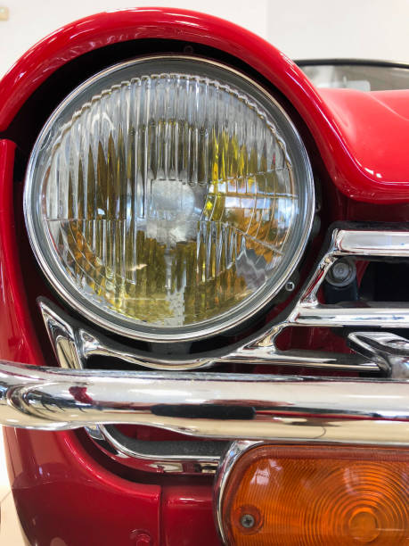istock Headlight of vintage car 1049388506