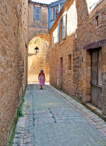 istock Quiet stroll, Sarlat, Dordogne, France 1049393218