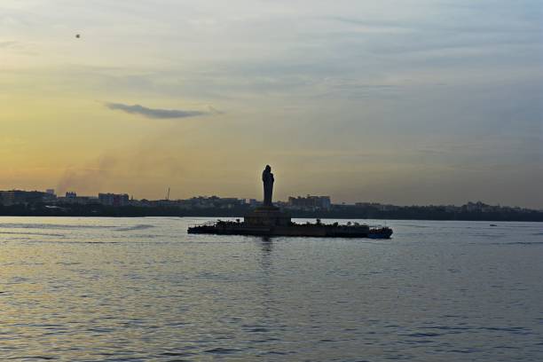 istock BUDDHA STATUE IN HUSSAIN SAGAR 1049395854