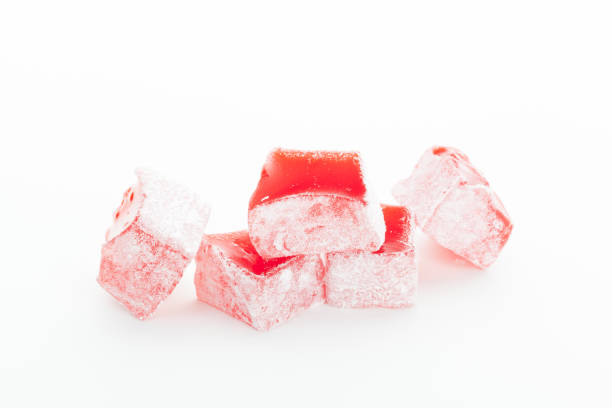 istock Tasty Turkish delight isolated on white 1049406538