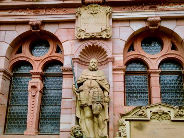 istock Building facade Heidelberg Castle, German 1049411166