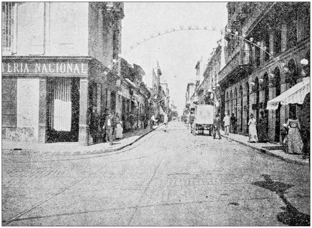 istock Antique photograph: Buenos Aires street, Argentina 1049411546