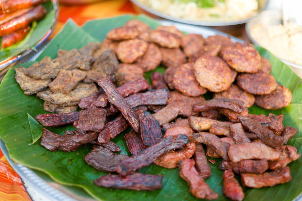 istock Smoky lao meat barbecue selection 1049414910