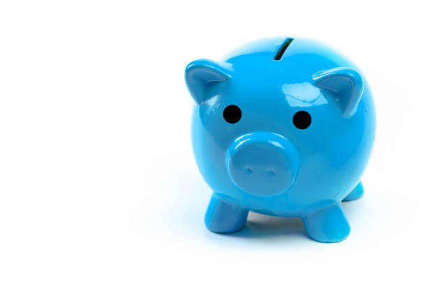 istock Blue piggy bank or money box 1049416182
