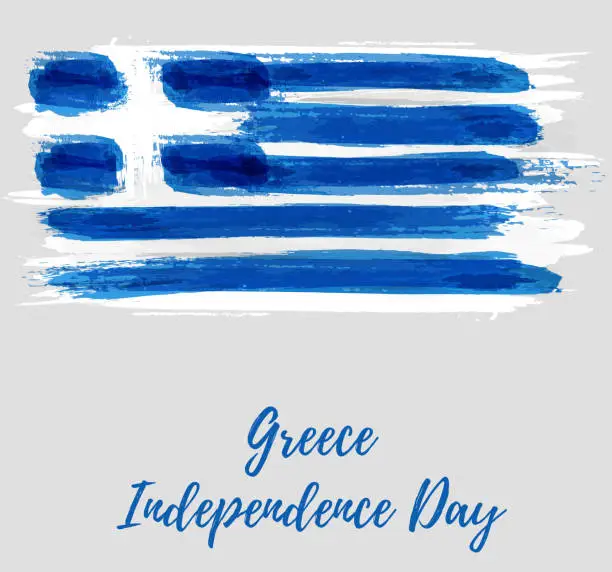 Vector illustration of Greece Independence Day holiday background