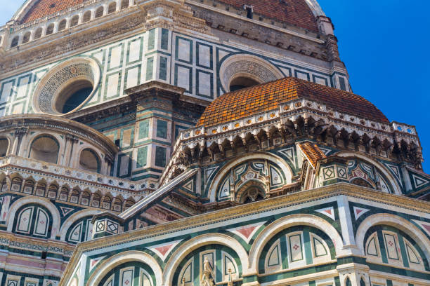 Florence Duomo, Basilica of Santa Maria del Fiore, Italy. One of the most impressive cathedral in the world filippo brunelleschi stock pictures, royalty-free photos & images