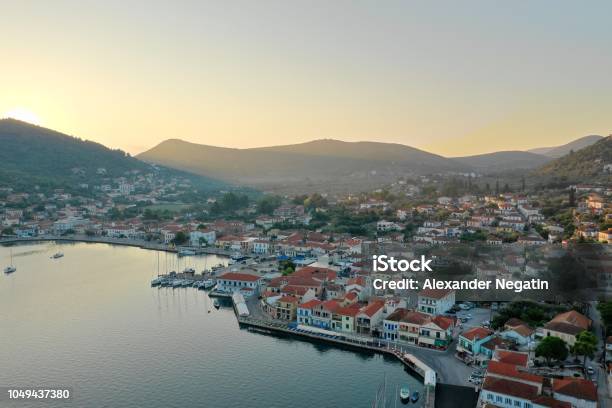 Sunrise At Ithaca Stock Photo - Download Image Now - Ithaca, Aerial View, Bay of Water