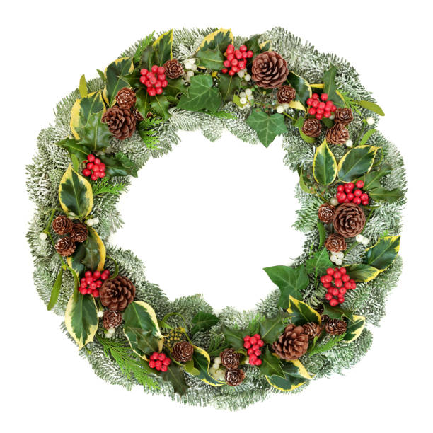 istock Traditional Winter and Christmas Wreath 1049437492