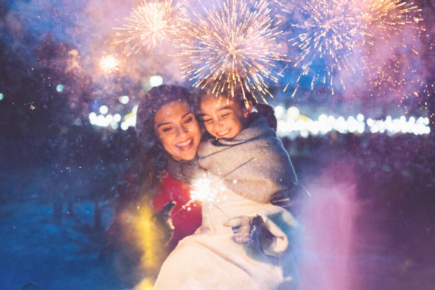 istock Mother and daughter celebrating Christmas 1049438080