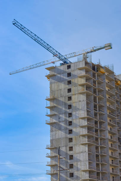istock building of a multi-storey building,  tower crane 1049450492