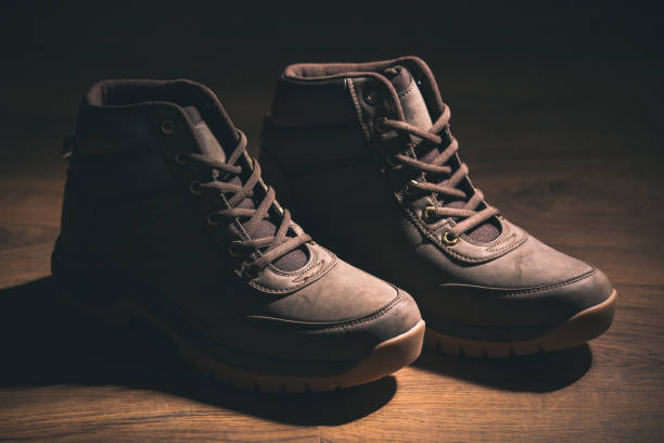 istock Pair of new boots 1049451468
