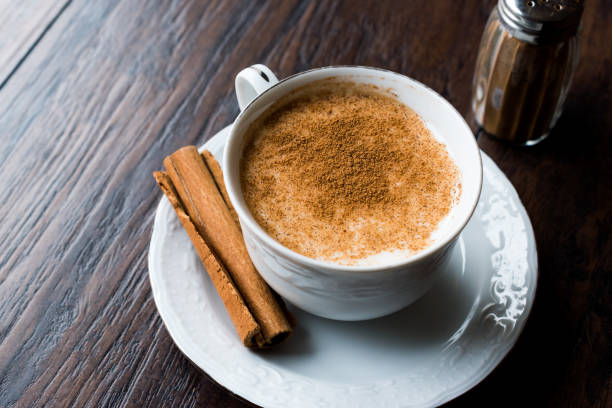 istock Turkish Salep or Sahlep with cinnamon sticks / Christmas Eggnog 1049454334