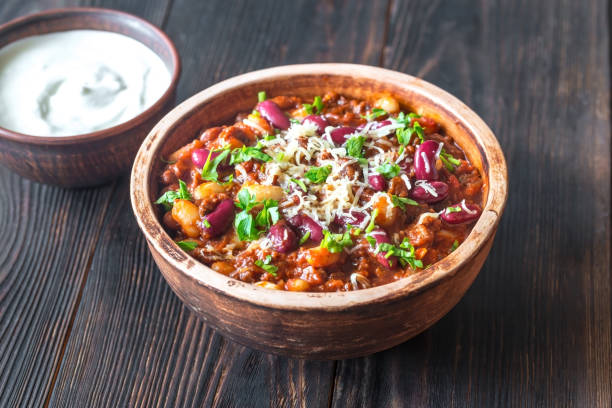 istock Bowl of chili con carne 1049457478