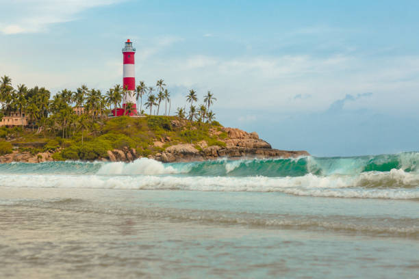 istock Lighthouse beach at Kovalam, Trivandrum, India. 1049461556