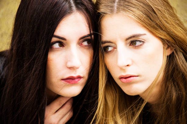 istock Closeup of two lovely young hipster models. 1049468874