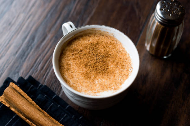 istock Turkish Salep or Sahlep with cinnamon sticks / Christmas Eggnog 1049468896