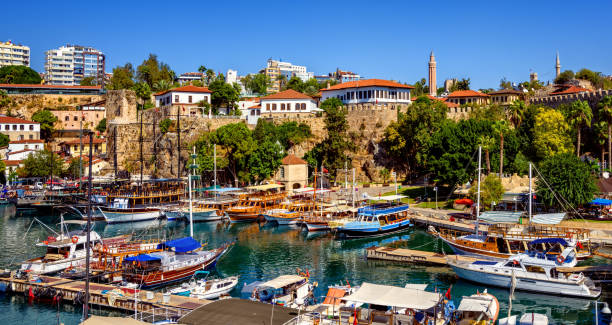 istock The old harbor of Antalya, Turkey 1049471788