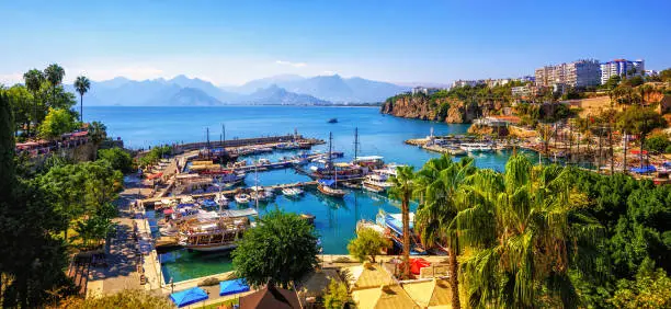 Photo of Panorama of the Antalya Old Town port, Turkey