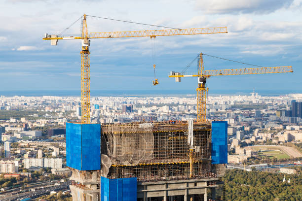 istock construction of skyscraper in Moscow in autumn 1049480192