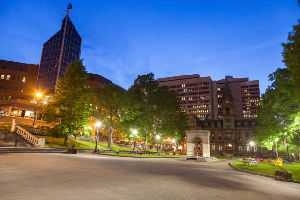 Halifax City Hall at night