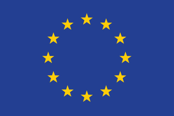 illustrations, cliparts, dessins animés et icônes de drapeau de l’union européenne vector illustration - bas rhin
