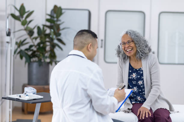 istock Senior woman at the doctor's office 1049505792