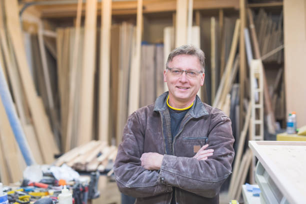istock Portrait of a master carpenter 1049509010