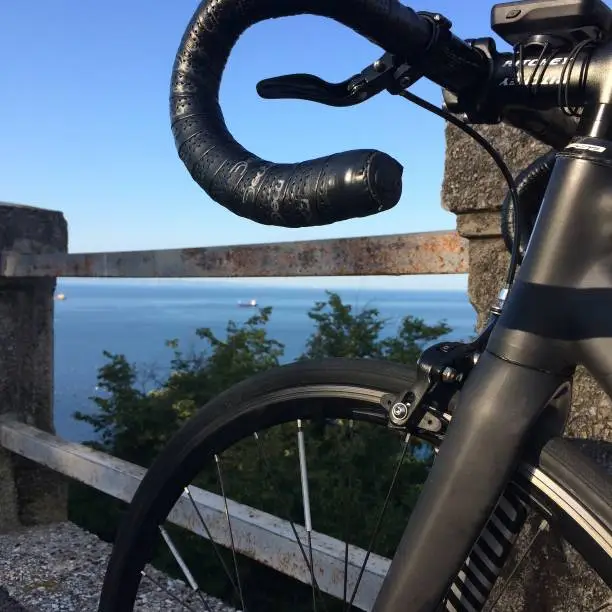 Anonimous bike by the Adriatic sea