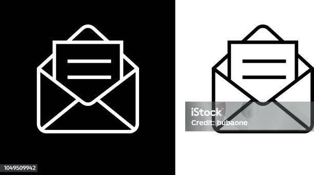 Open Email Envelope Icon Stock Illustration - Download Image Now - Icon Symbol, E-Mail, Envelope