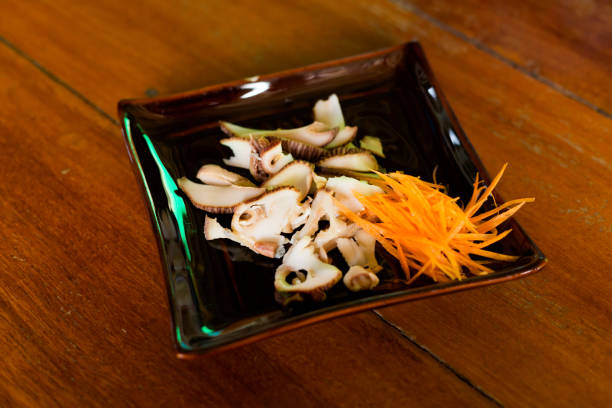 Thai fried sea snail slices