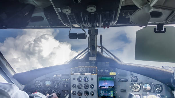 istock Interior/cockpit of the turboprop airplane 1049520074