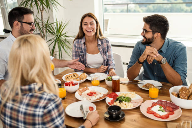 istock Enjoy breakfast with friends 1049520326