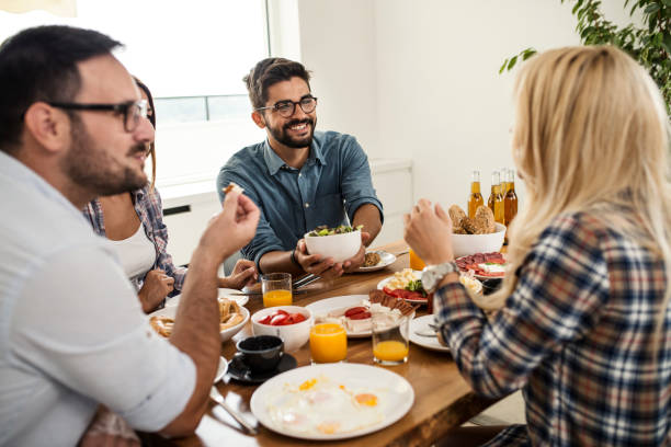 istock Enjoy breakfast with friends 1049522882