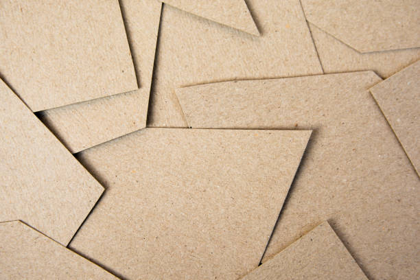 istock Brown paper cut background. Material design background 1049543106
