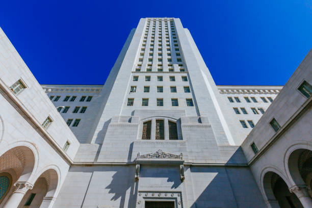 istock Los Angeles City Hall viewed from below 1049554054