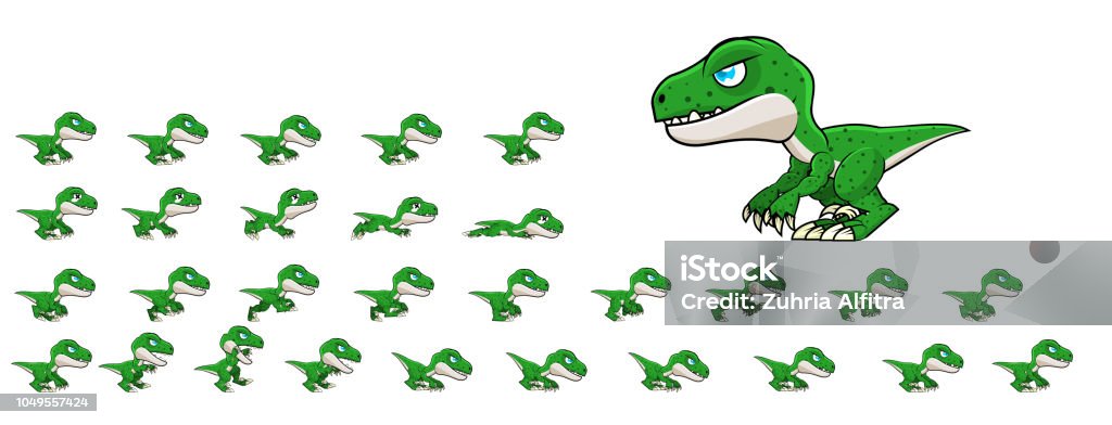 Dinosaur Game Sprites Stock Illustration - Download Image Now - Triassic,  Activity, Adventure - iStock