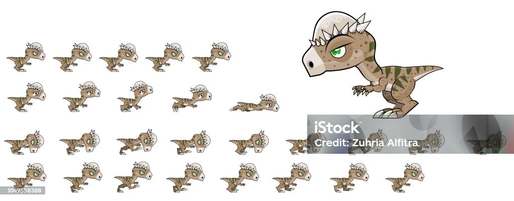 Dinosaur Game Sprites Stock Illustration - Download Image Now - Cartoon,  Activity, Adventure - iStock