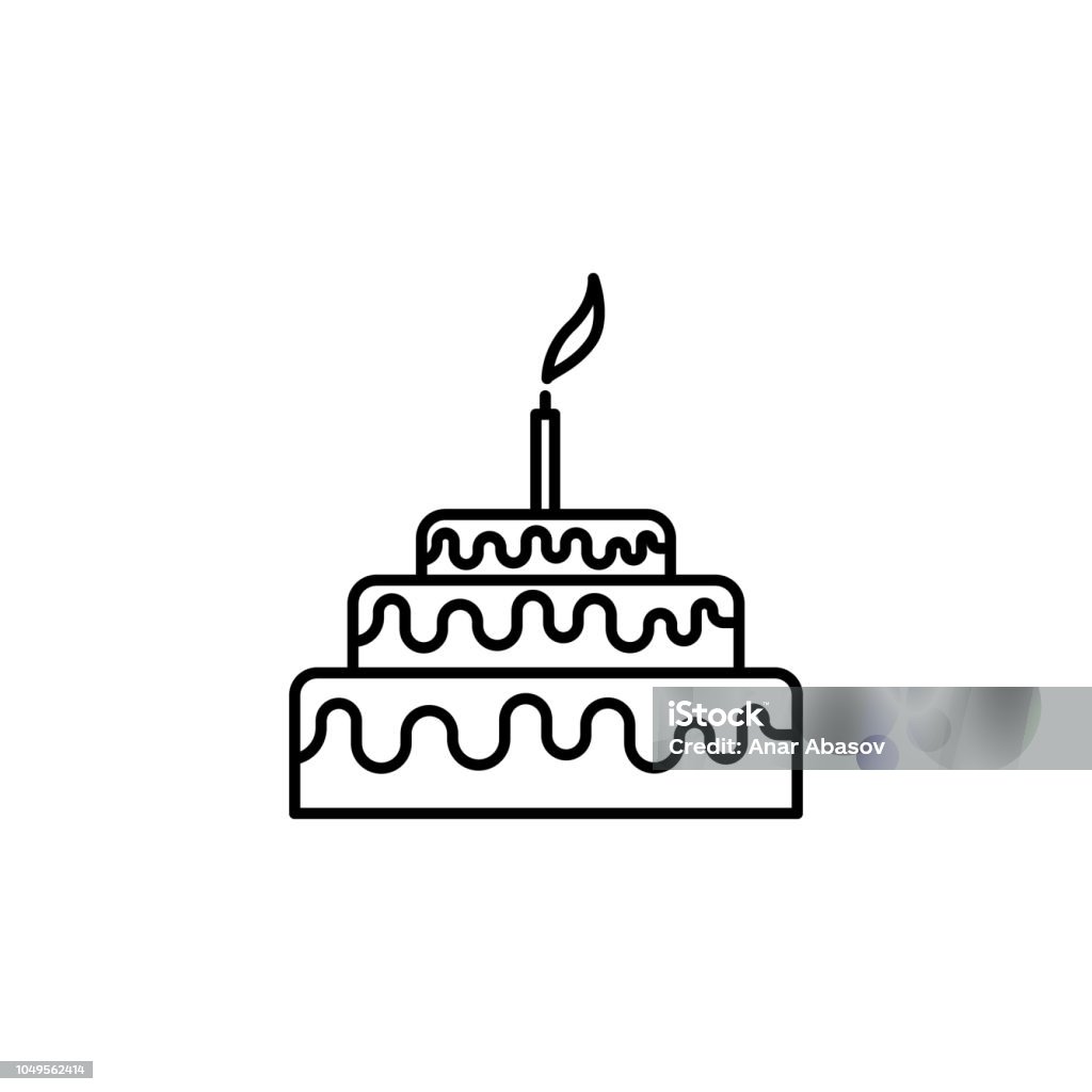 Birthday Cake Icon Element Of Food And Drinks Icon For Mobile ...