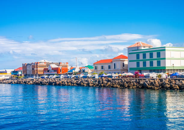 istock Colorful Waterfront on Dominica 1049565384