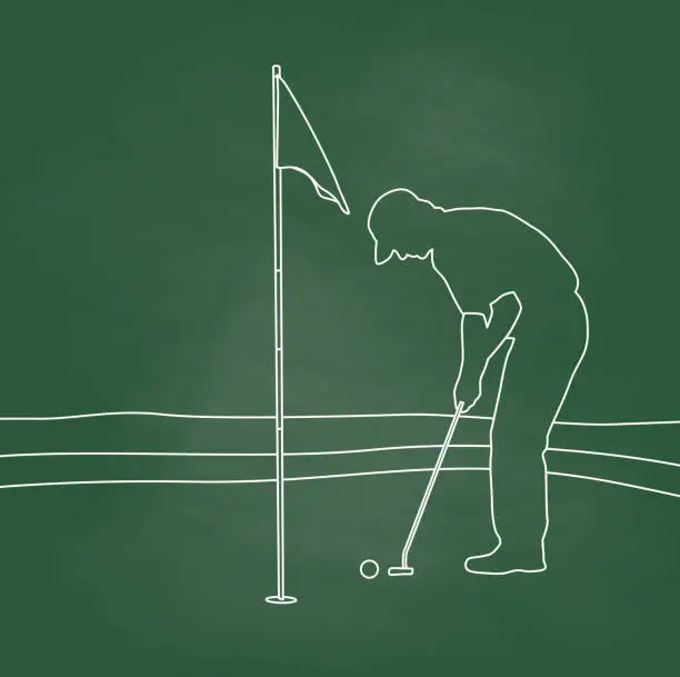 Vector illustration of Par Game Of Golf