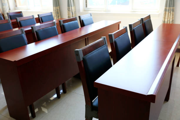 istock Tables and chairs in the conference room, 1049579164