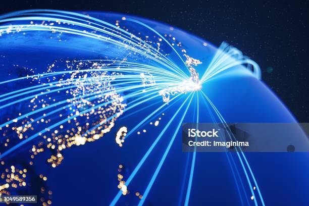 Global Communication From Tokyo Stock Photo - Download Image Now