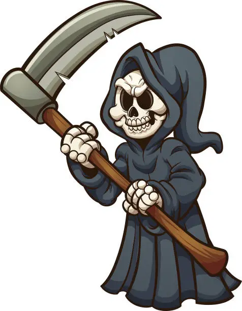 Vector illustration of Grim reaper