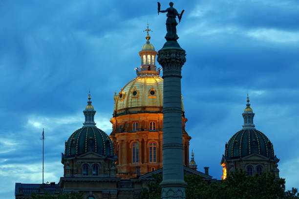 istock Iowa State Capitol Dome at Night 1049611822