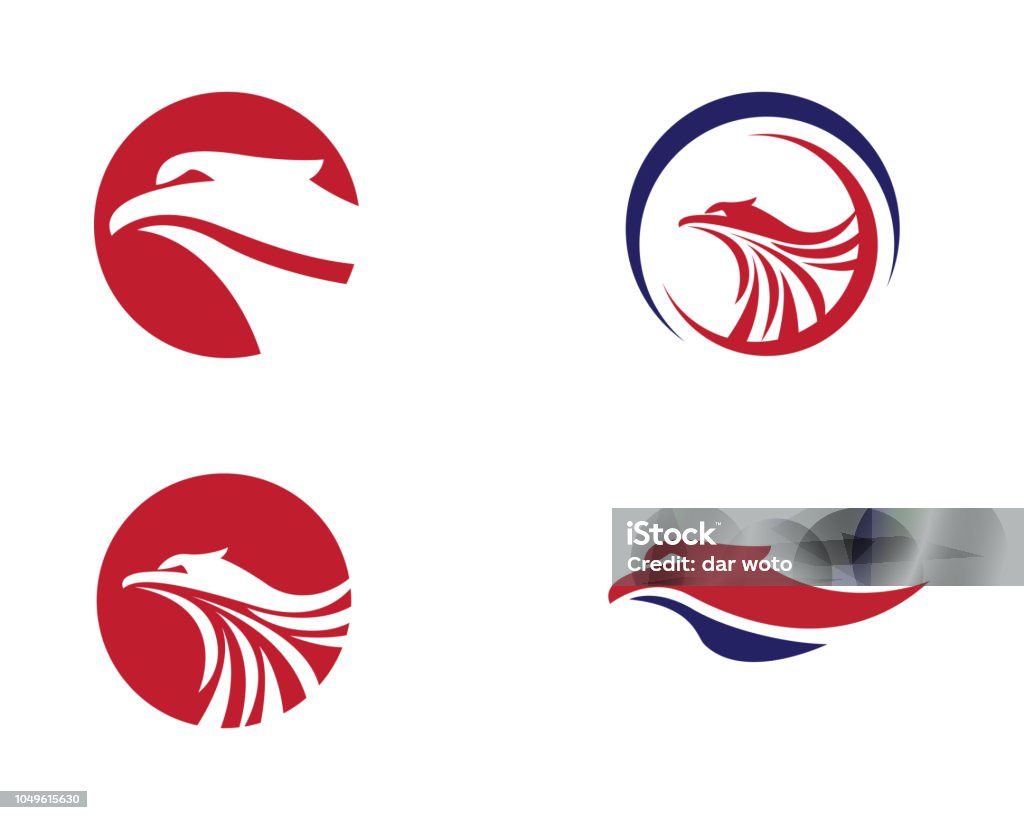 Falcon Templete Wing Falcon Template Stock Illustration - Download Image Now - Abstract ...