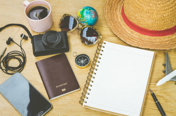 istock Travel concept on wooden table 1049623758